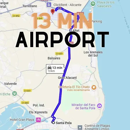 Apartamento Menabrea House Near The And Airport Santa Pola